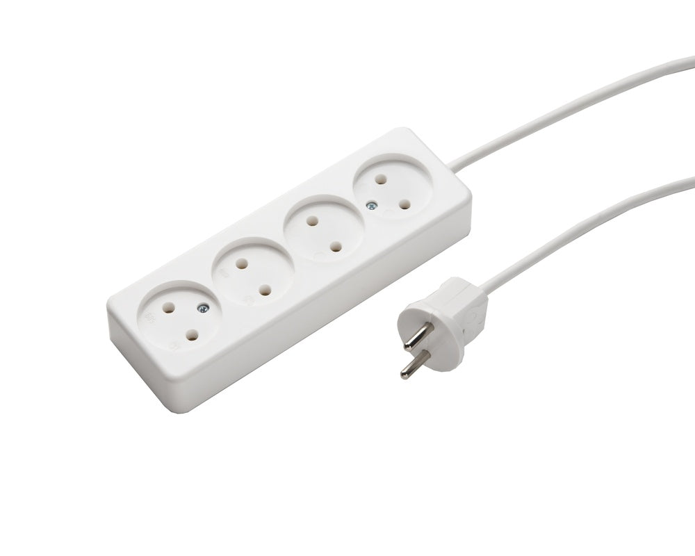 MK 4-Wege Steckdosenleiste Mit 1,5M Kabel - 509ZL/15/KWS