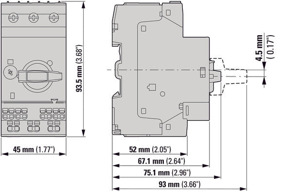 Eaton PKZM0 6.3A Motorschutzschalter - 199185