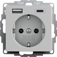 Doppeltes Usb Typ A/C Schuko Steckdose Mit Sicherheits Plus - 2459015