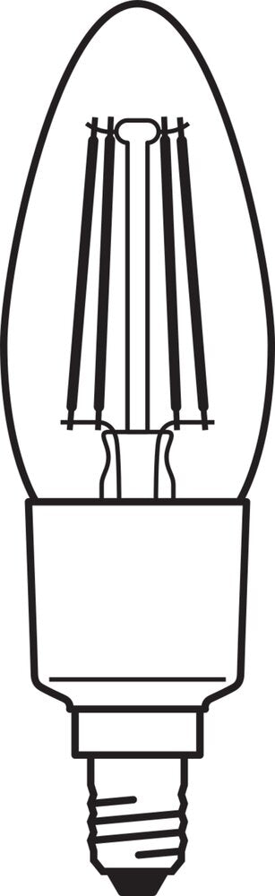 LEDVANCE Smarte WiFi Filament Kerze E14 4W 2700K - 4058075609754