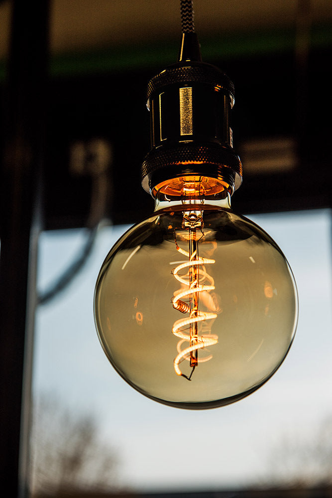 Bailey Spiraled William G95 LED Filament Bulb E27 3.2W Gold - 145015