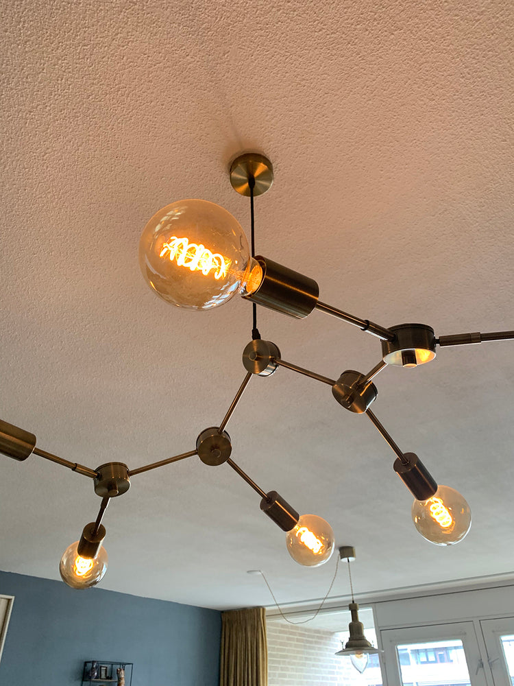 Bailey Spiraled William G95 LED Filament Bulb E27 3.2W Gold - 145015
