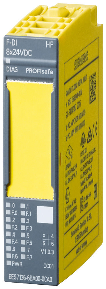 Siemens Et 200Sp Digitales Eingangsmodul 8Di 24Vdc Hf - 6Es71366Ba010Ca0