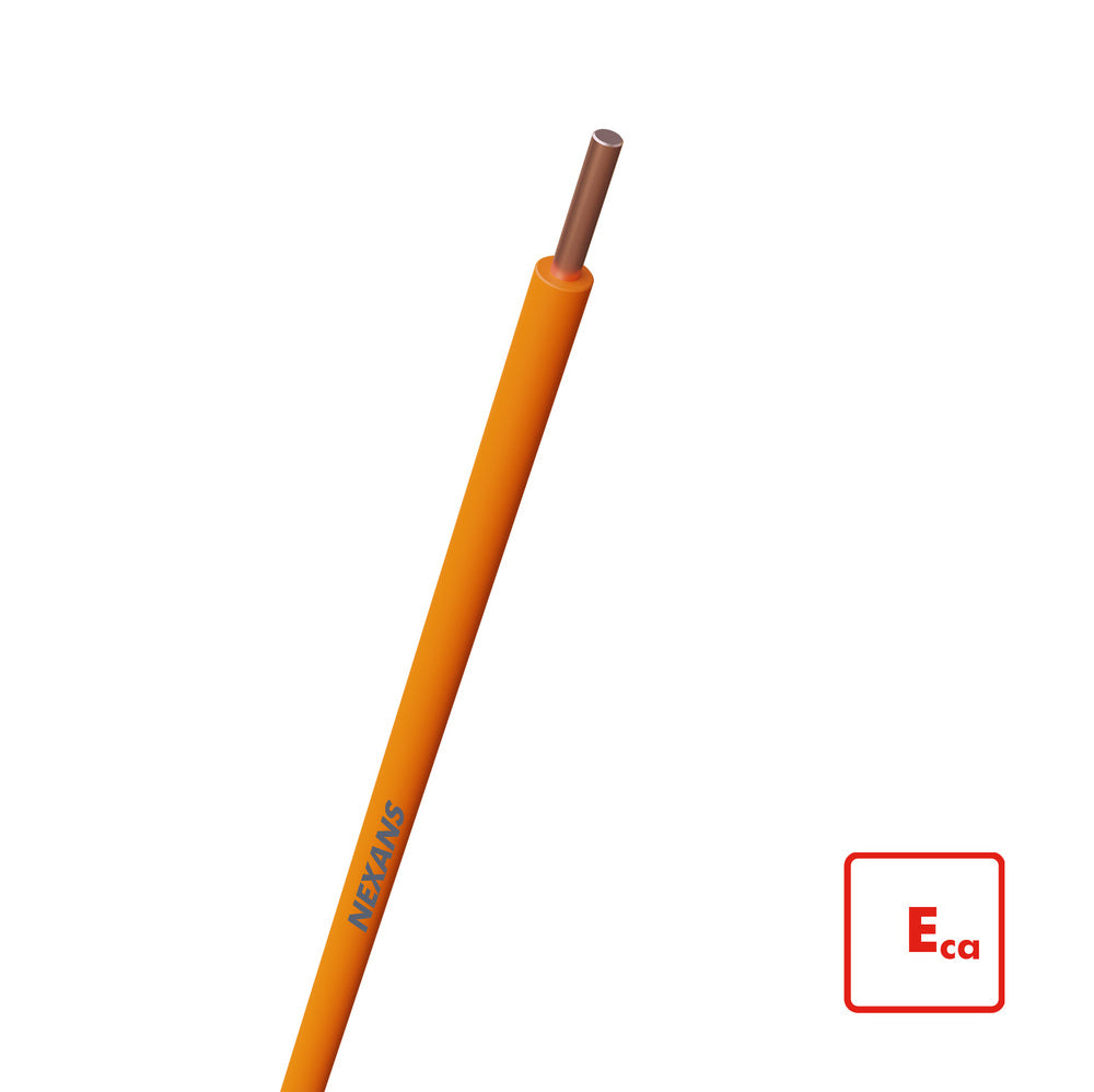 Nexans H07V-U Eca 1.5mm2 Orange Installationsdraht 100m - 10570892 [100 Stück]