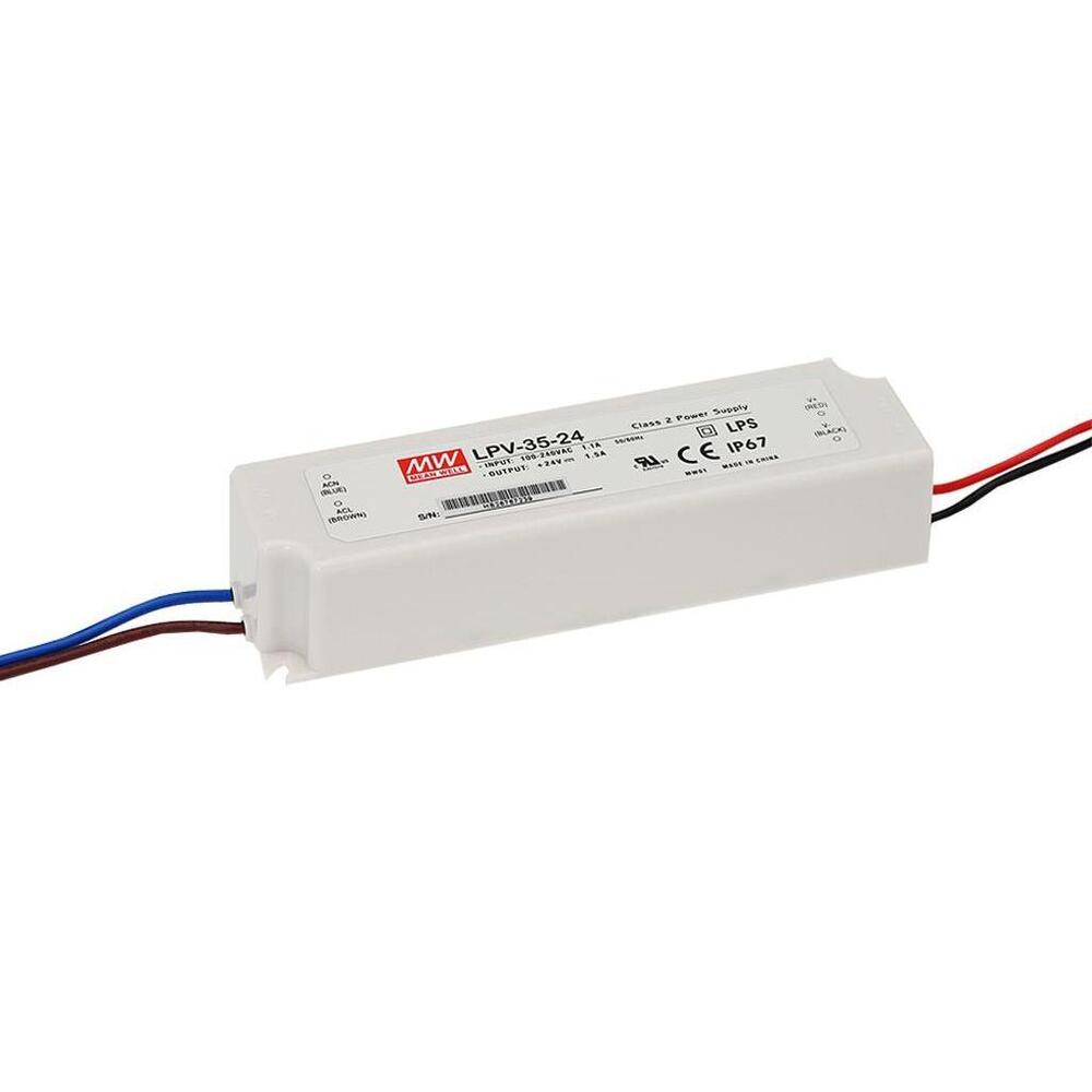 Mean Well LPV-35-12 LED-Netzteil 12V 35W IP67 - LPV-35-12