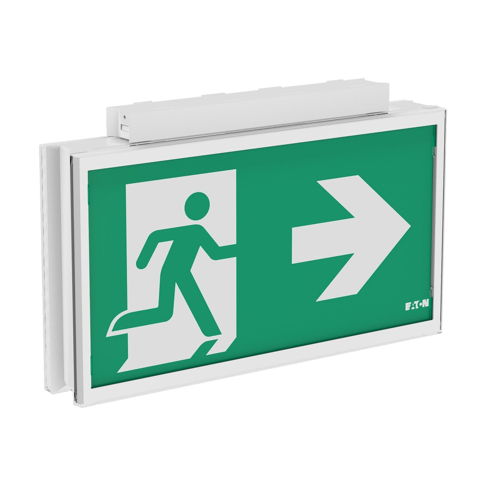 Eaton FlexiTech Doppelte LED Notausgangsbeleuchtung IP65 30m - FT3EC4IUCGL18IP