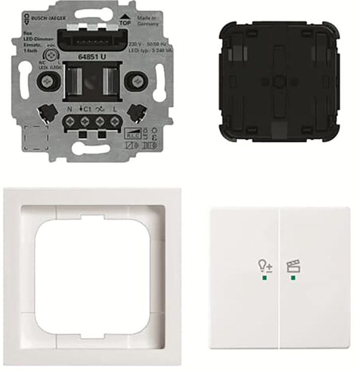 ABB Busch Free@Home Drahtlos Flex Dimmer Set Zukunft 84 - 2CKA006200A0294