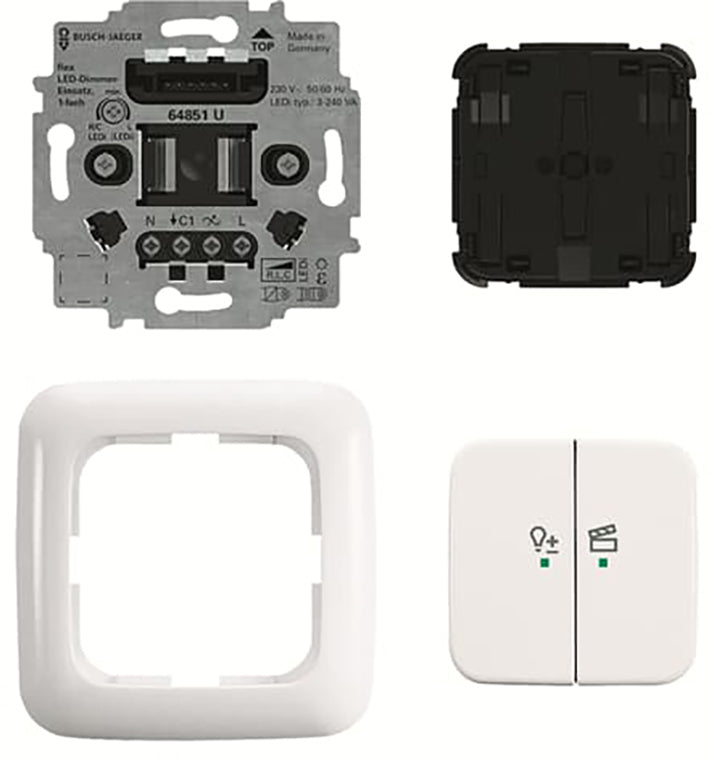 ABB Busch Free Home Drahtlos Flex Dimmer Set Reflex 214 - 2CKA006200A0290