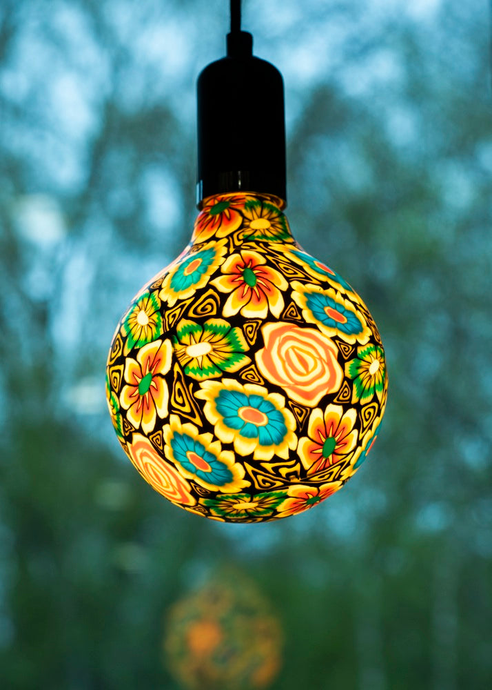 Bailey Led Farb Globe G125 Blume Dunkel Dimmbar 7W E27 - 145232