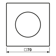 Jung LS Serie Edelstahl Drehdimmer Abdeckung - ES1740