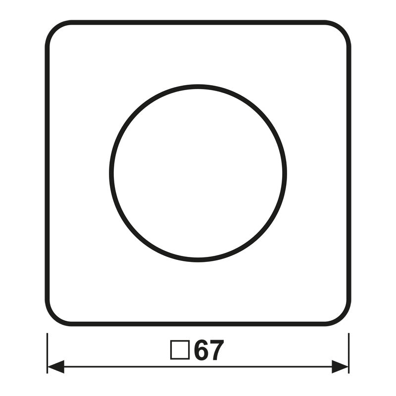 Jung CD Reihe Drehdimmer Abdeckung Schwarz - CD1740SW