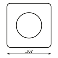 Jung CD Reihe Drehdimmer Abdeckung Schwarz - CD1740SW