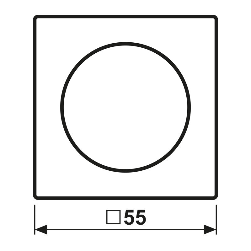 Jung A Range Rotary Dimmer Cover Matt White - A1740BFWWM