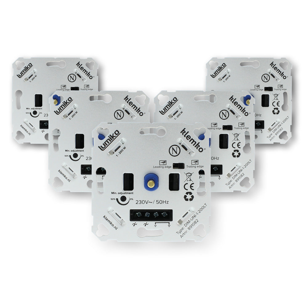 Klemko Lumiko Universal Led Dimmer 200W - 891082-AP [5 Stück]