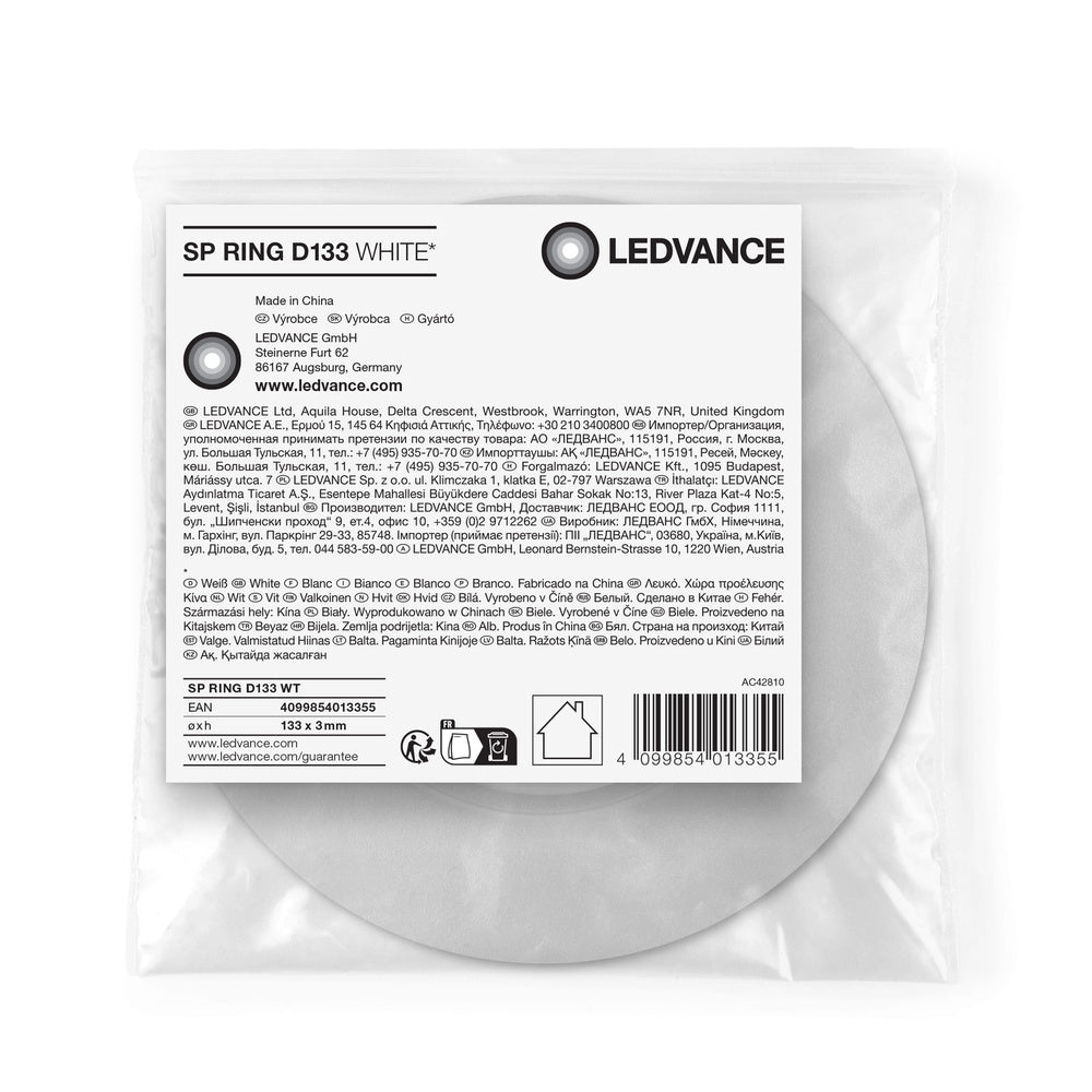 Ledvance Spotring D133 Deckenadapter Weiß - 4099854013355
