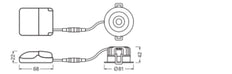 Brandschutz Led Einbauleuchte 8W IP65 Dimmbar 930 - 4058075799745
