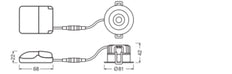 Ledvance 8W Fester Led Einbauspot IP44 Warmweiß - 4058075799547