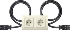 Gira Standard 55 Doppelsteckdose Mit Rahmen Typ 10 - 4931021