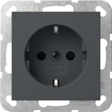 Gira System 55 Sicherheit Plus Steckdose Anthrazit - 445328