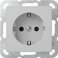 Gira System 55 Sicherheit Plus Steckdose Grau Matt - 4755015