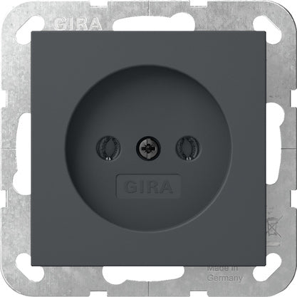 Gira System 55 Nicht-Geerdete Steckdose 16A 250V Anthrazit - 448028