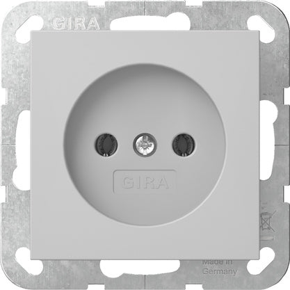 Gira System 55 Steckdose 2-Pole 16A 250V Grau Matt - 4480015