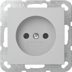 Gira System 55 Steckdose 2-Pole 16A 250V Grau Matt - 4480015
