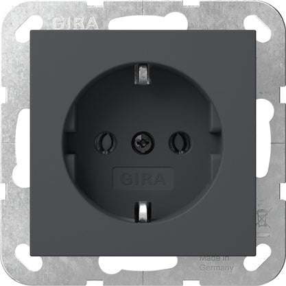 Gira System 55 Erdungssteckdose Anthrazit - 418828