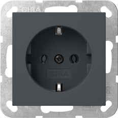 Gira System 55 Erdungssteckdose Anthrazit - 418828