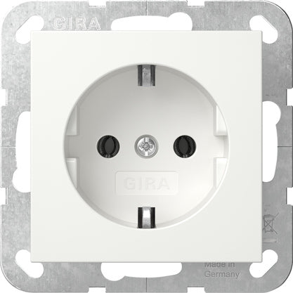 Gira System 55 Schuko Steckdose Rein Weiß - 446603 [2 Stück]