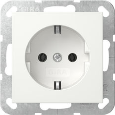Gira System 55 Schuko Steckdose Rein Weiß - 446603 [2 Stück]