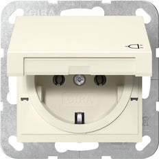 Gira System 55 Schuko Steckdose Mit Scharnierabdeckung - 445401