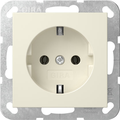 Gira System 55 Schuko Steckdose Creme Weiß - 418801 [2 Stück]