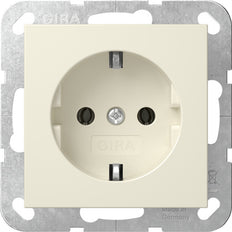 Gira System 55 Schuko Steckdose Creme Weiß - 418801 [2 Stück]