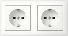 Gira Dual Schuko Steckdose Mit Sicherheits Plus System 55 - 478604