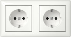 Gira Standard 55 Doppelsteckdose 16A 250V Sicherheit Plus - 478603