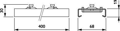 Philips Maxos Fusion LED Schienensystem Befestigungswinkel Weiß - 8718696374511