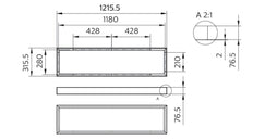 Philips CoreLine Panel Surface Mounting Frame W30L120 - 8718696073322