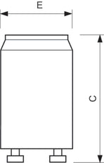Philips S10 Ecoclick Leuchtstofflampe Starter 4-65W - 8711500697691 [2 Stück]