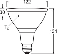 LEDVANCE PAR38 E27 LED Spot 15.2W 2700K Dimmbare - 4099854071270