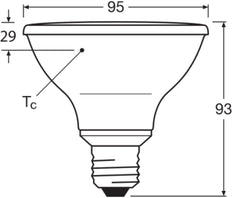 LEDVANCE PAR30 E27 LED Spot 10W 927 Dimmbar - 4099854071195
