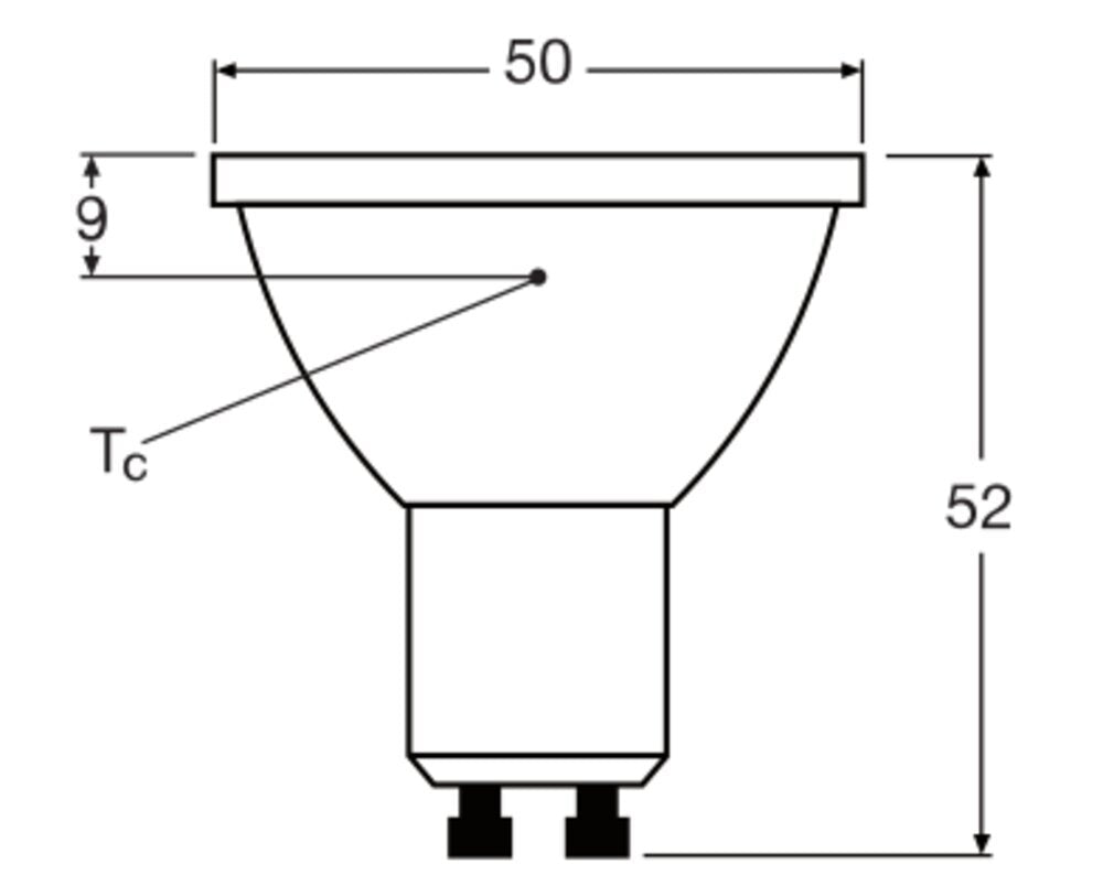 LEDVANCE PAR16 GU10 8.3W Dimmable LED Spot 2700K - 4099854059117
