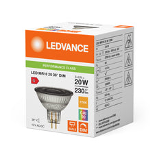 Ledvance Performance Led Mr16 Gu5.3 3.4W Dimmbare Spot - 4099854070563