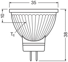 LEDVANCE MR11 GU4 LED Spot 4.5W 927 Dimmable - 4099854050268