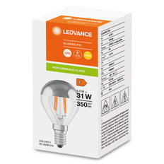 Led Klassisch P31 Spiegelkrone 4W E14 Silber 827 - 4099854070037