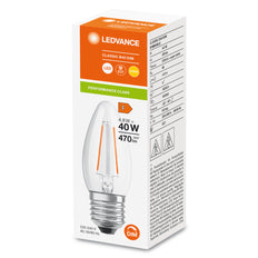 Led Klassisch Dimmbar Kerze E27 4.8W 827 Klarglas - 4099854067495