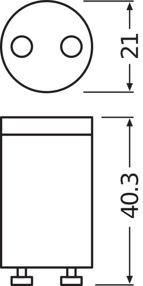 LED T8 Röhrenersatzstarter Für CCG Systeme - 4099854067150 [2 Stück]