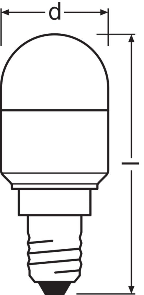 Led Spezial T26 2.3W Kühlschranklampe E14 827 Matt - 4099854066993