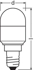 Led Spezial T26 2.3W Kühlschranklampe E14 827 Matt - 4099854066993