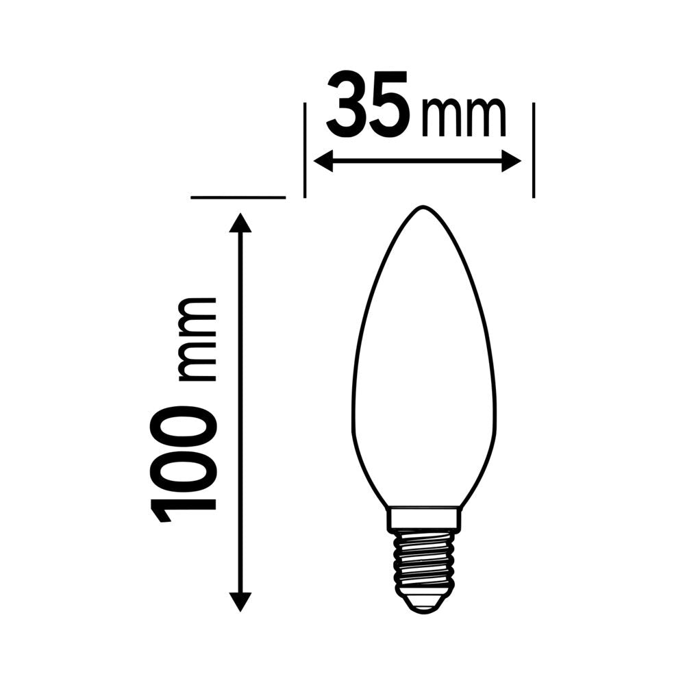 Ledvance Classic E14 Led Kerze 5.5W 827 Matt - 4099854062346